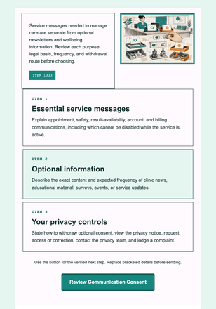 Your Health Email Choices email design preview