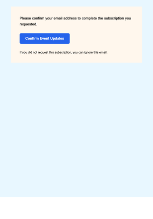 Event Updates — Direct email design preview