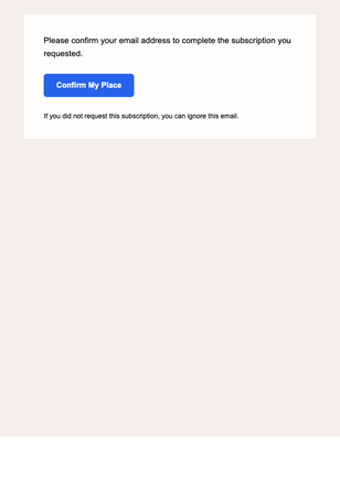Community Invitation — Formal email design preview