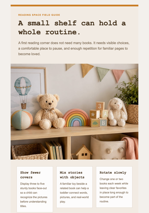 Build a Story Shelf Together email design preview