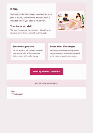 Welcome to the Polish Club email design preview