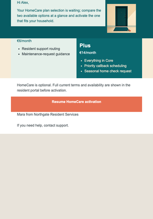 Finish Your Home Service Choice email design preview