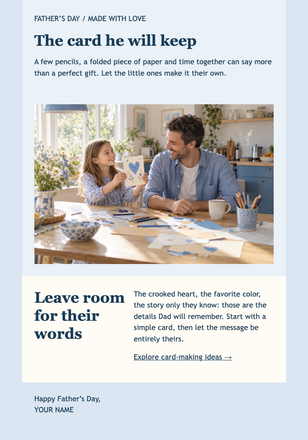 Little Hands, Big Thanks email design preview