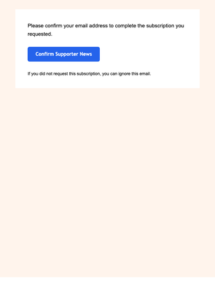 Supporter News — Detailed email design preview