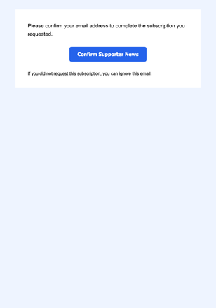 Supporter News — Direct email design preview
