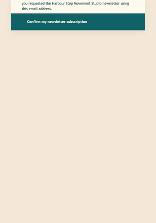 Neighbourhood Studio Subscription Confirmation email design preview