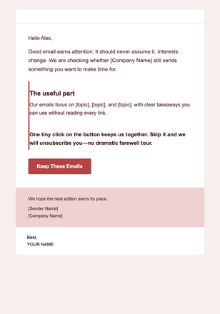 Content Fit Review — Editorial email design preview