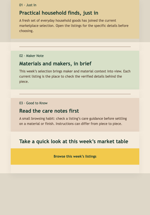 Midweek Market Fold email design preview