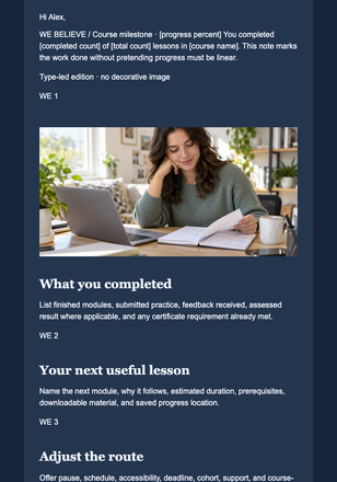 You Crossed the Halfway Flag email design preview
