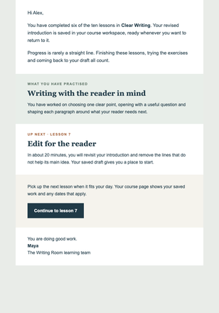 You Crossed the Halfway Flag email design preview