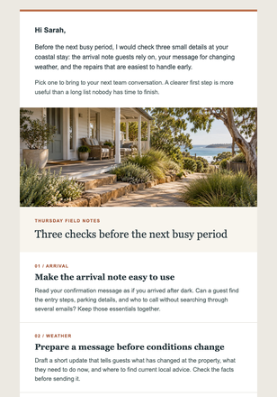 Coastal Operations Digest email design preview