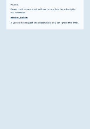 Polite Request — Detailed email design preview