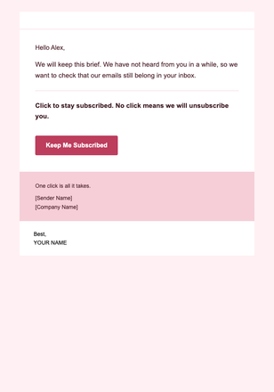 Permission Check — Minimal email design preview