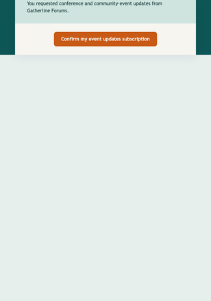 Confirm Event Updates Subscription email design preview
