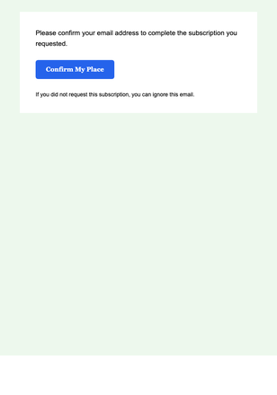 Community Invitation — Compact email design preview