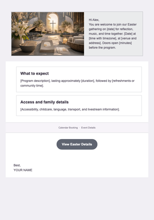 Join Us for Easter — Event Invitation email design preview