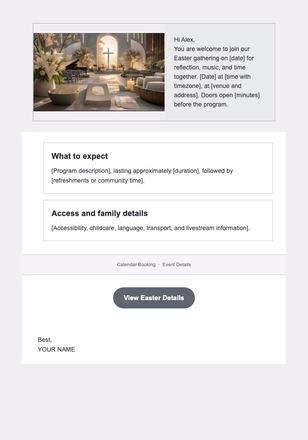 Join Us for Easter — Event Invitation email design preview