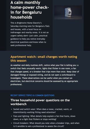 Saturday Home Power Digest email design preview