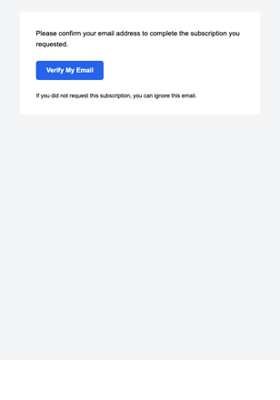 Confirm Your Subscription to Web Data Extractor email design preview