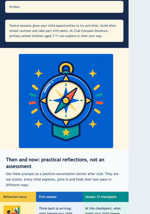 12-Session Milestone Thank You email design preview