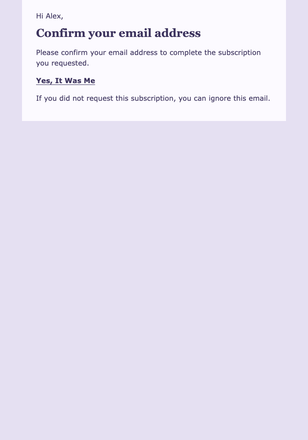 Plain Language — Direct email design preview