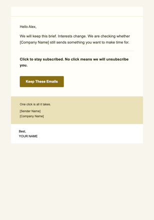 Content Fit Review — Minimal email design preview