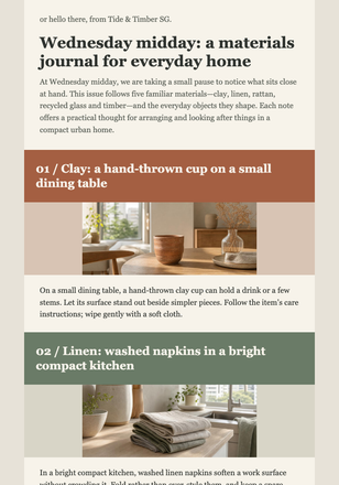Material Notes Newsletter email design preview