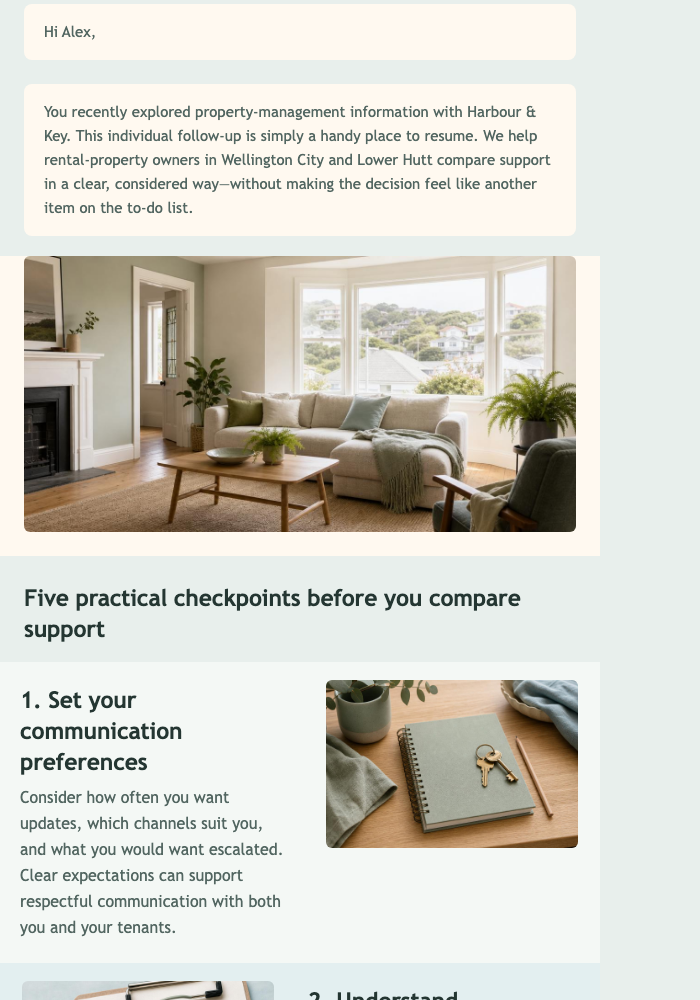 Property Manager Browse Follow-Up email design preview