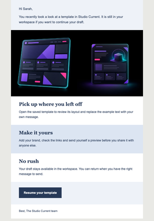 Resume Your Template Browse email design preview