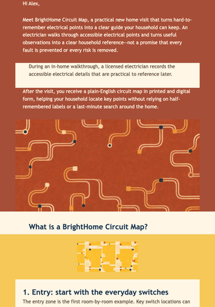 BrightHome Circuit Map Launch email design preview