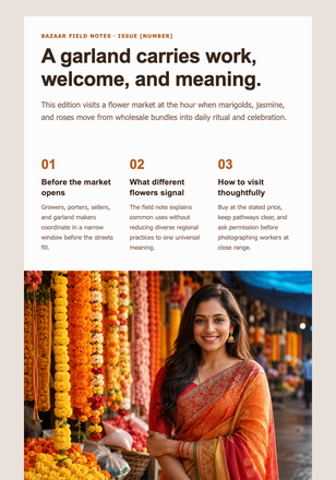 The Marigold Market Letter email design preview