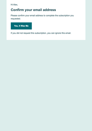 Plain Language — Detailed email design preview