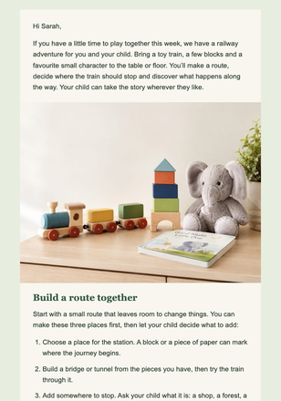 The Little Railway Club Letter email design preview