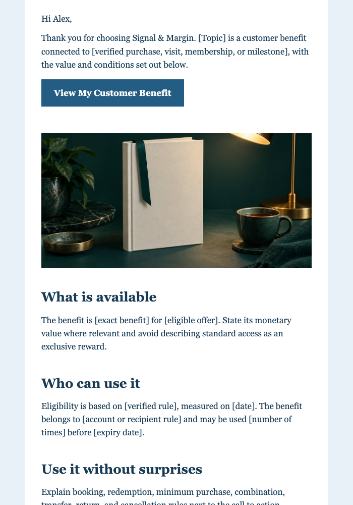 Founding Reader Benefit — Newsletter Creators email design preview