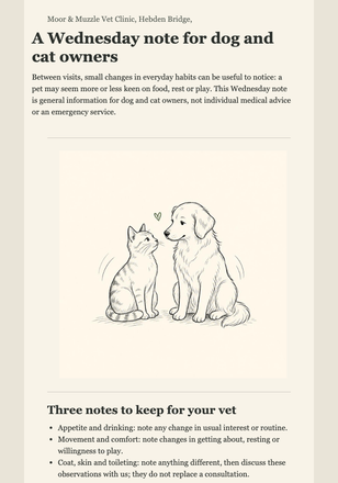 Paw Post: Routine Check-In email design preview