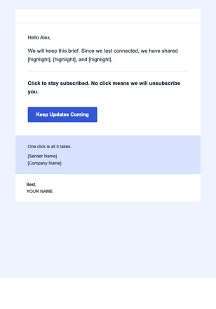 Missed Highlights — Minimal email design preview