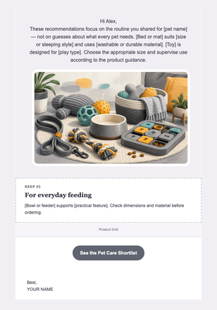 A Practical Shortlist for Your Pet — Pet Supply Stores email design preview
