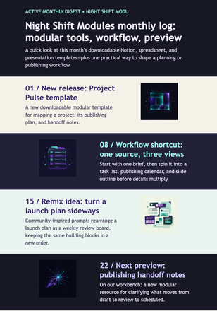 Neon Maker Monthly Digest email design preview