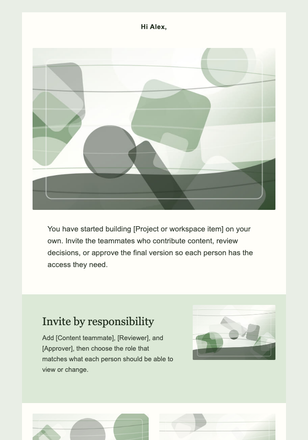 Teammate Invitation Workspace Nudge email design preview