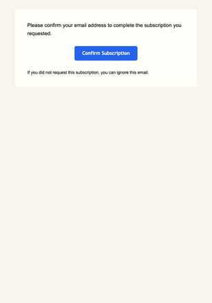 Formal Notice — Warm email design preview