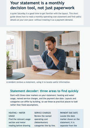 Operating Cost Statement Guide email design preview