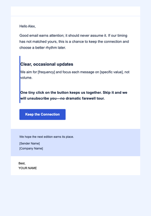 Frequency Reset — Editorial email design preview