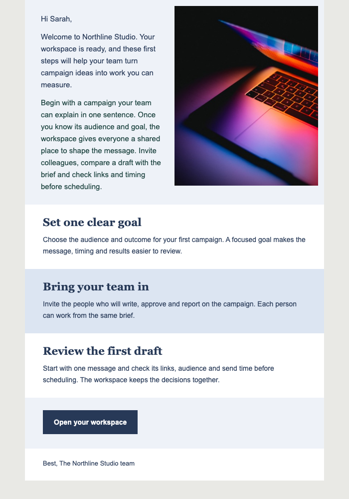 Welcome to Digital Marketing Agency email design preview
